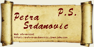 Petra Srdanović vizit kartica